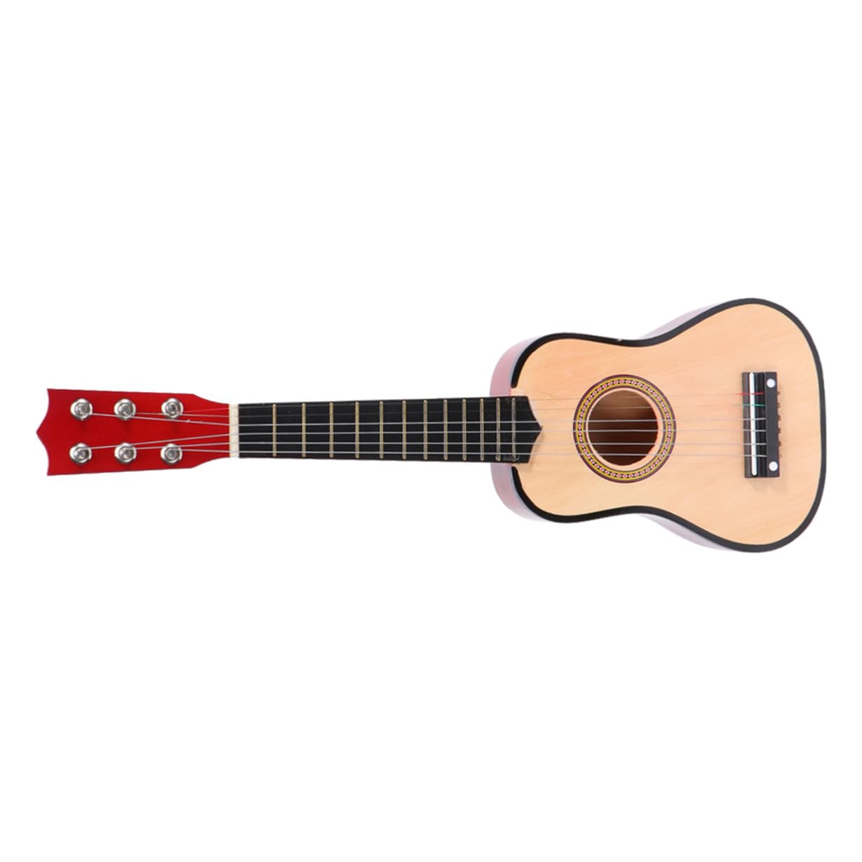 IMIKEYA Guitarra Acústica para Principiantes Instrumento Musical de Madera para Guitarra Infantil Beige para Aprender Tocar y Regalo Educativo