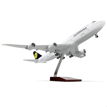 1/160 Cast Metal Aircraft Model for Lufthansa 747 with Stand