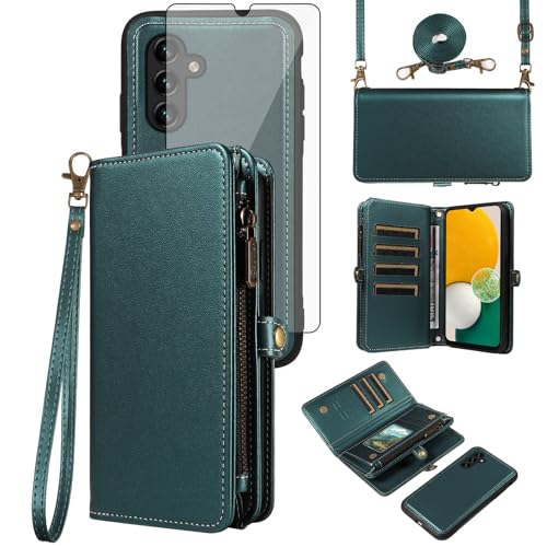 Coque portefeuille Samsung A13 5G avec cordon pour garder les mains libres