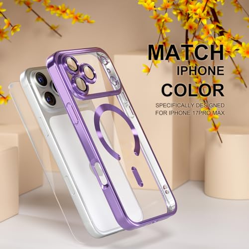 Image of Misea Magnetic for iPhone 17 Pro Max Case Compatible MagSafe Light Purple
