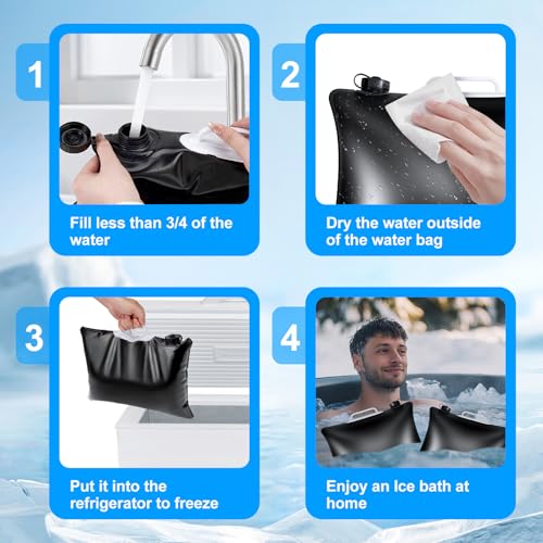 Set 2 bolsas para baño de hielo recargables 6 litros miniatura 5