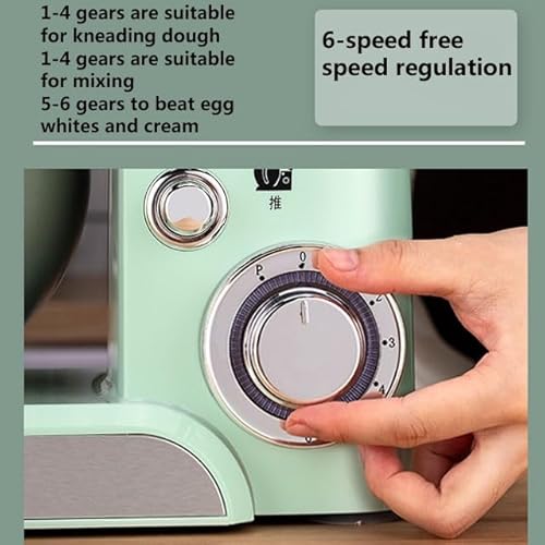 MRKU Electric Stand Mixer for Baking Tilt-Head Food Mixer with 5.5L Stainless Steel Mixing Bowl 6 Speed with Pulse Setting Includes Dough Hook,Wire Whip Beater for Cakes,Batters,Bread,Desserts 1200W - Image 7