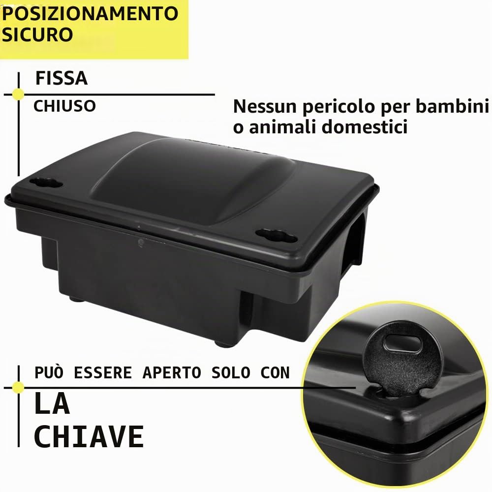30x Scatola per esche Topo Regalo Multi Ratto Controllo Petigi