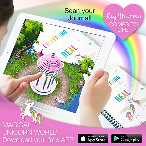 Diy Unicorn Journaling Set/Scrapbook Kit For Girls - Includes Scrapbooking Supplies Plus Augmented Reality Experience (Stem Toys) Use As Kids Planner, Organizer, Diary & Craft Kits #TOP2