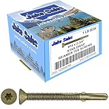 14x2-3/4 Reamer Tek Torx/Star Head Self-Drilling Wood to Metal Screws - for Flatbeds, Trailers - T-30 Torx Screw Head 1 Pound 34 Screws