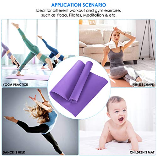 Camidy Yoga Mat EVA Non-Slip Durable Fitness Pad Workout Exercise Gym Pilates Meditation Accessory Tool - Thumbnail 7
