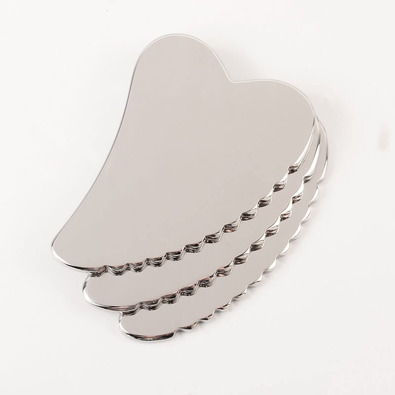 Forma de corazón acero inoxidable Gua Sha herramienta masaje producto masajeador