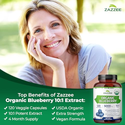 Zazzee USDA Organic Blueberry 10:1 Extract