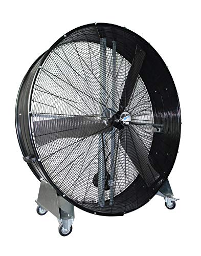 MaxxAir BF60 High Velocity Industrial Belt Drive Barrel Fan. Heavy Duty Rolled Steel Housing, 19,000 CFM (60 Inch Barrel Fan)