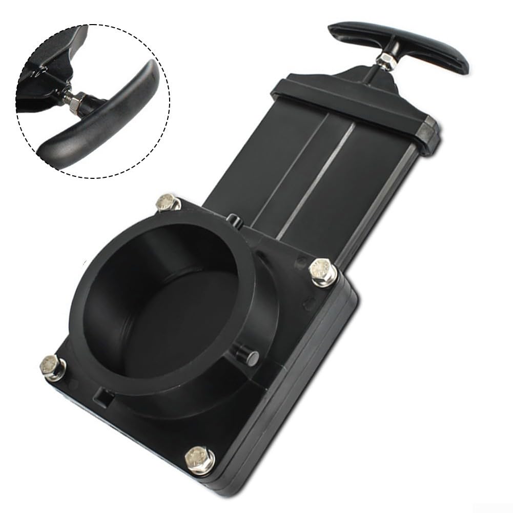 Valvola di scarico in ABS da 7,6 cm per serbatoio delle acque reflue di camper, valvola di scarico di ricambio in plastica resistente, compatibile con camper, camper e rimorchi
