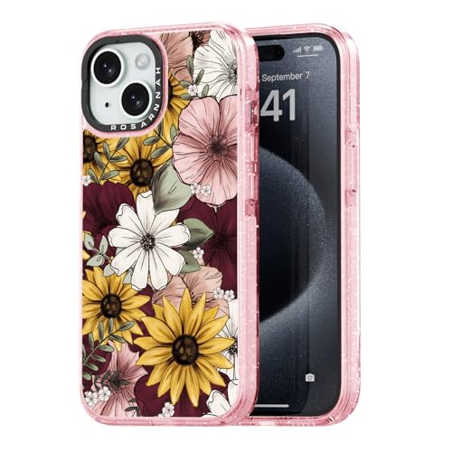 Coque iPhone 15 fleur tournesol pour un style estival protégé