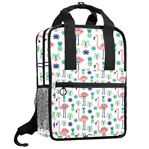 Sac à dos pour garçons soulageant le dos avec bretelles réglables motif algues