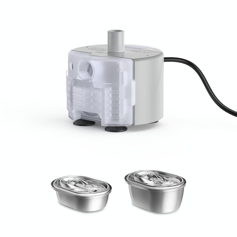 PETLIBRO Replacement Pump for Cat Water Fountain Stainless Steel, Compatible with101oz/3L, Adjustable Water Flow Pet Water Fountain, Super Quiet Dog Water Dispenser