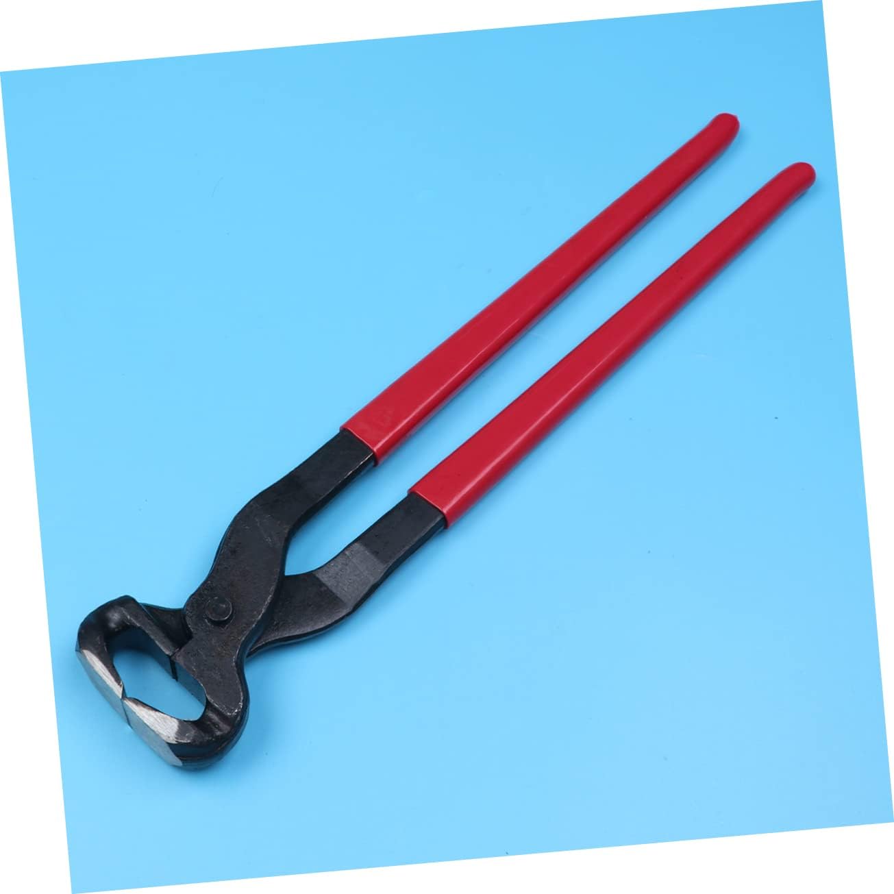 Hemoton 1Pc Steel Horseshoe Pliers with Ergonomic Handle for Equestrian Use Durable Clamping Tool for Horse Hoof Trimming and Manicure High Strength Shoeing Tools