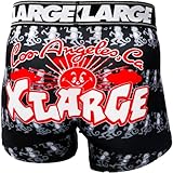 [エクストララージ] メンズ ローライズ ボクサーパンツシームレス M L XLサイズ MONKEY 80376000 ブラック ブランド 大きいサイズ LLサイズ 男性 下着 誕生日 プレゼント DANCING BK L