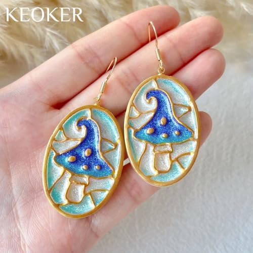 Keoker Fall Polymer Clay Cutters, 5 Shapes Enamel Style Fall Clay Earring Cutters, Pumpkin Polymer Clay Cutter Fall - 3