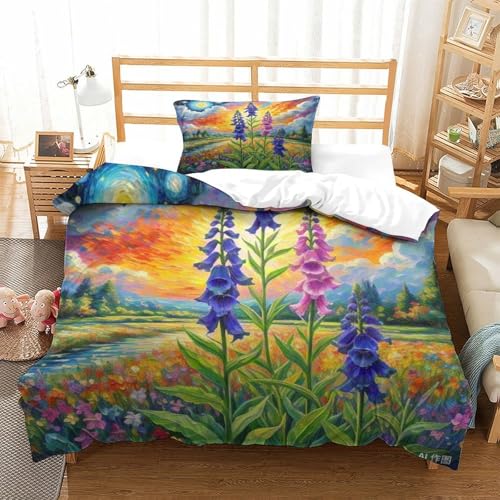 Linge de lit delphinium en microfibre douce avec fermeture éclair - 3