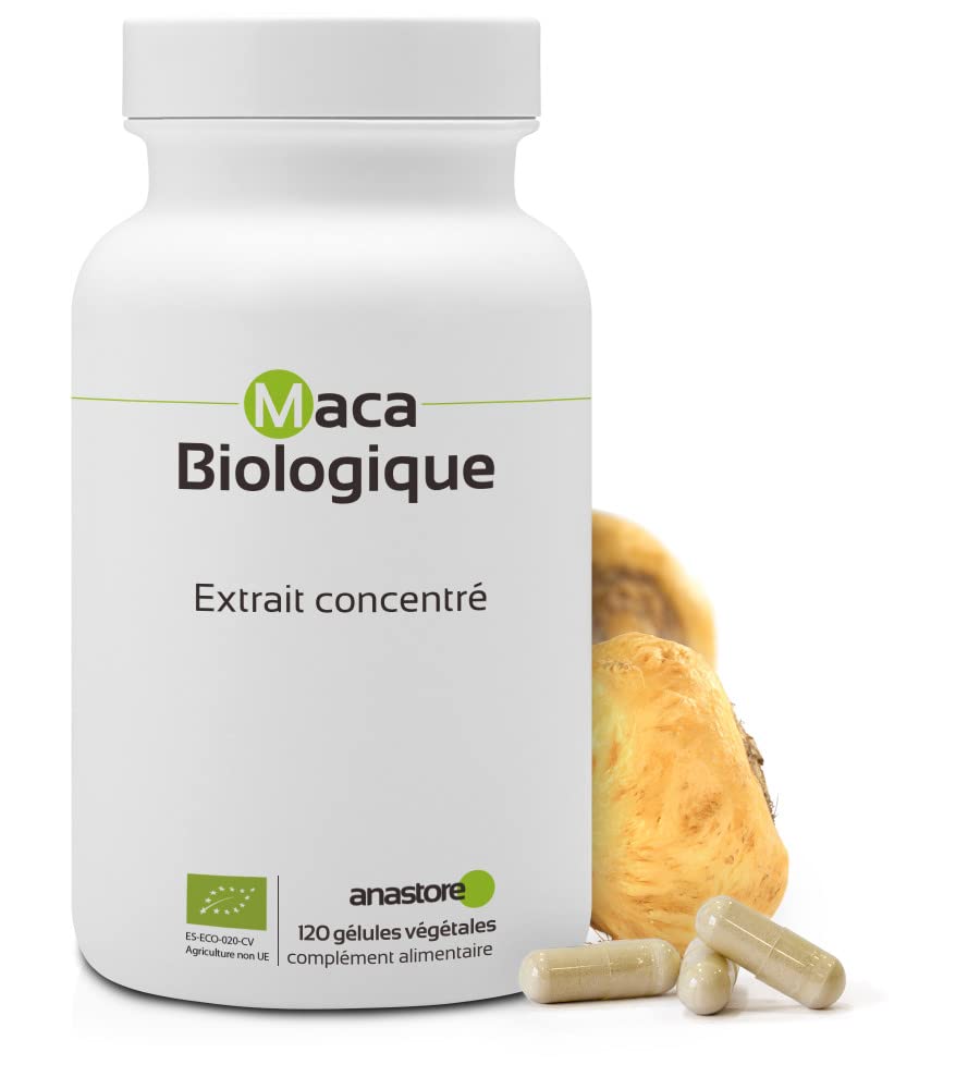 Maca Bio En Gélules 500mg - 120 Gélules, 100% Naturel, Pour énergie Et Vitalité
