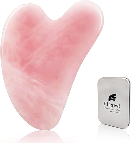 Rullo Per Massaggio E Gua Sha Autentici In Quarzo Rosa 100% Naturale - Massaggiatore Viso Anti-invecchiamento - Foto 12