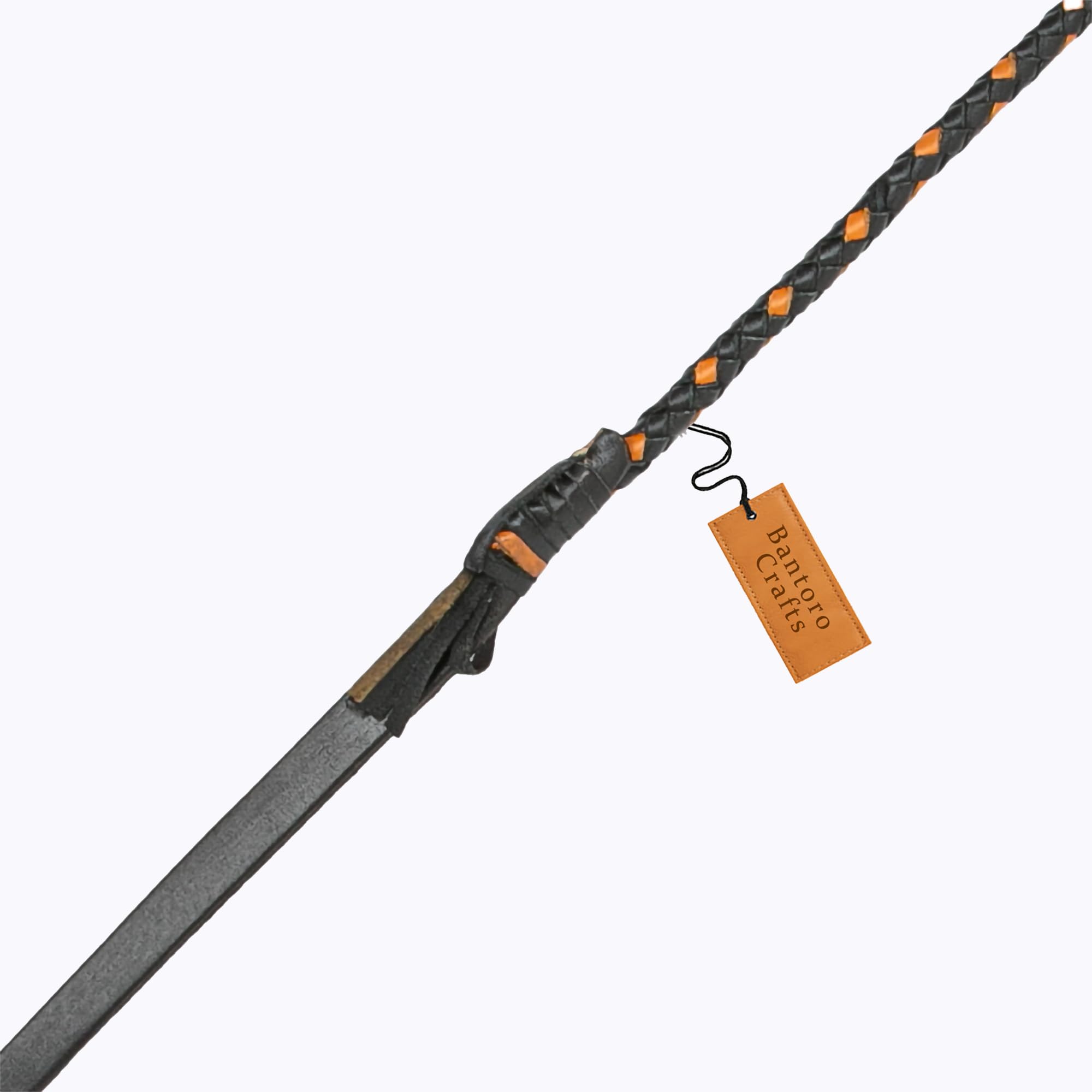 Frusta in Pelle di Canguro Bullwhip16 Trecce Fili Pelle Intrecciata Robusta Pancia a Frusta e Imbottitura Interna in Pelle Frusta Che schiocca Forte Marrone e Nero