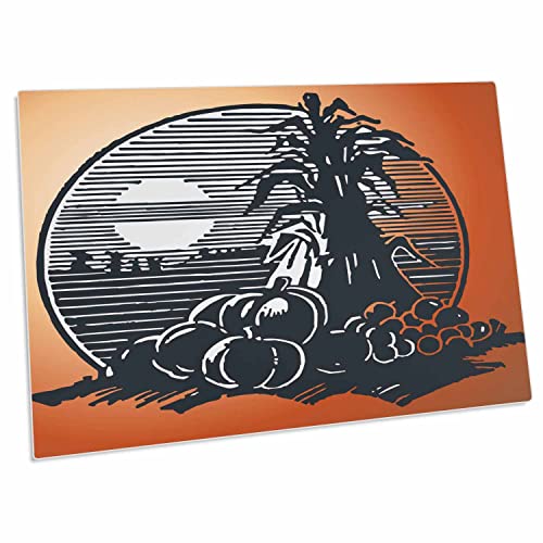 3dRose Halloween - Harvest Moon - Alfombrilla Escritorio miniatura 1