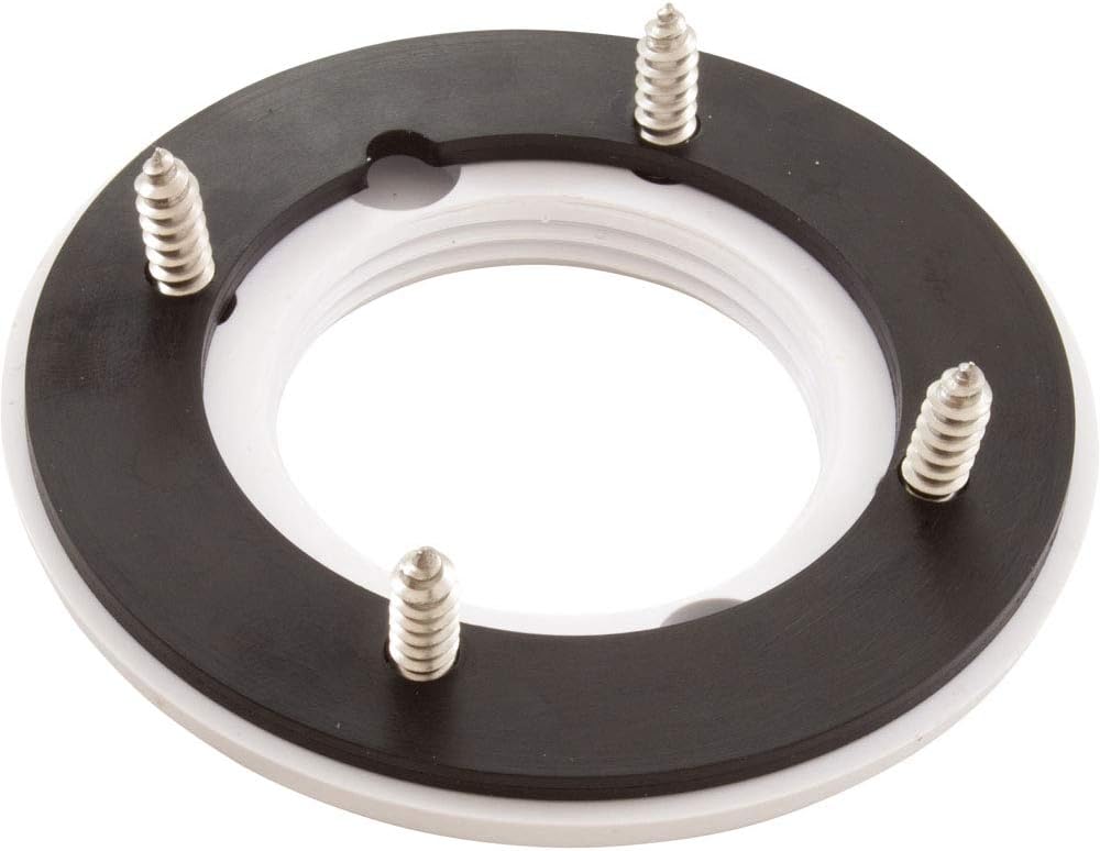 Custom Molded CMP 25546-100-000 Vinyl Pool Return Faceplate Kit Threaded - White
