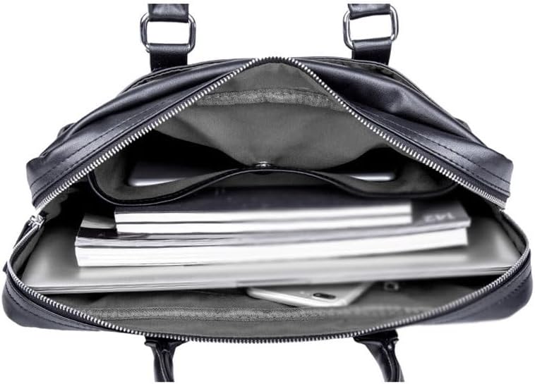 Leather Business Handbag Youth Shoulder Crossbody Bag Men's Briefcase