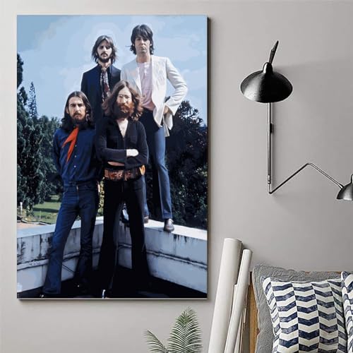 BBAUER Poster décoratif sur toile The Beatles – Impression d’art moderne pour chambre à coucher – 20 x 30 cm - Les Beatles, Paul McCartney, John Lennon, RIngo Starr, George Harrison BBAUER Poster décoratif sur toile The Beatles - Impression d'art moderne pour chambre à coucher - 20 x 30 cm – Image 7