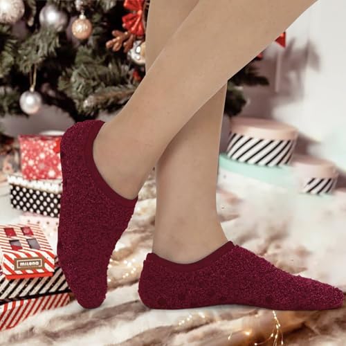Image of 3Pairs Ankle Socks Low cut Pom Pom Fluffy Fuzzy Warm Winter Plush Slipper Socks For Women