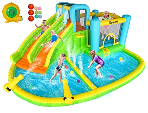 FBSPORT hüpfburg Outdoor mit gebläse 545 x 365 x 218 cm hüpfburgen...