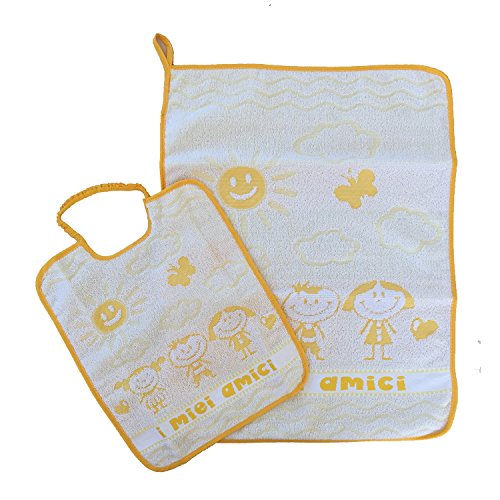 Set asilo 2 pezzi famiglia (giallo)