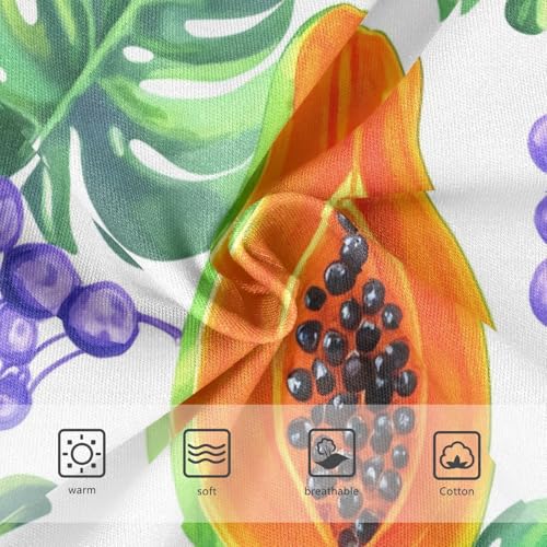 Girls Underwear Toddler 2t Cotton Little Girl Panties Designer Kids Briefs Undies Tropical Papaya Green Palm Leaves3