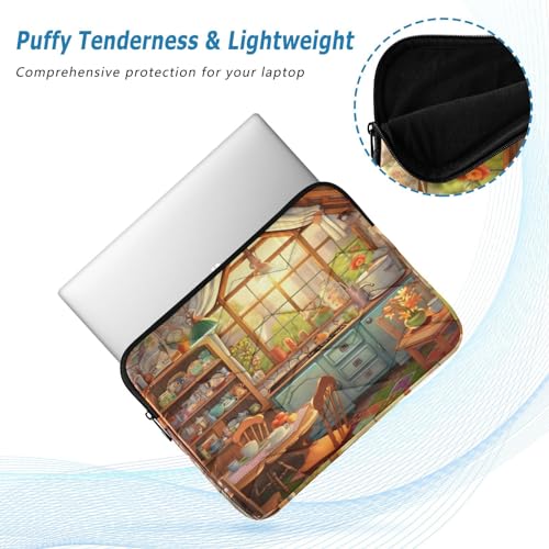 Funda para portátil con diseño Cartoon House 13-14 pulg impermeable miniatura 5
