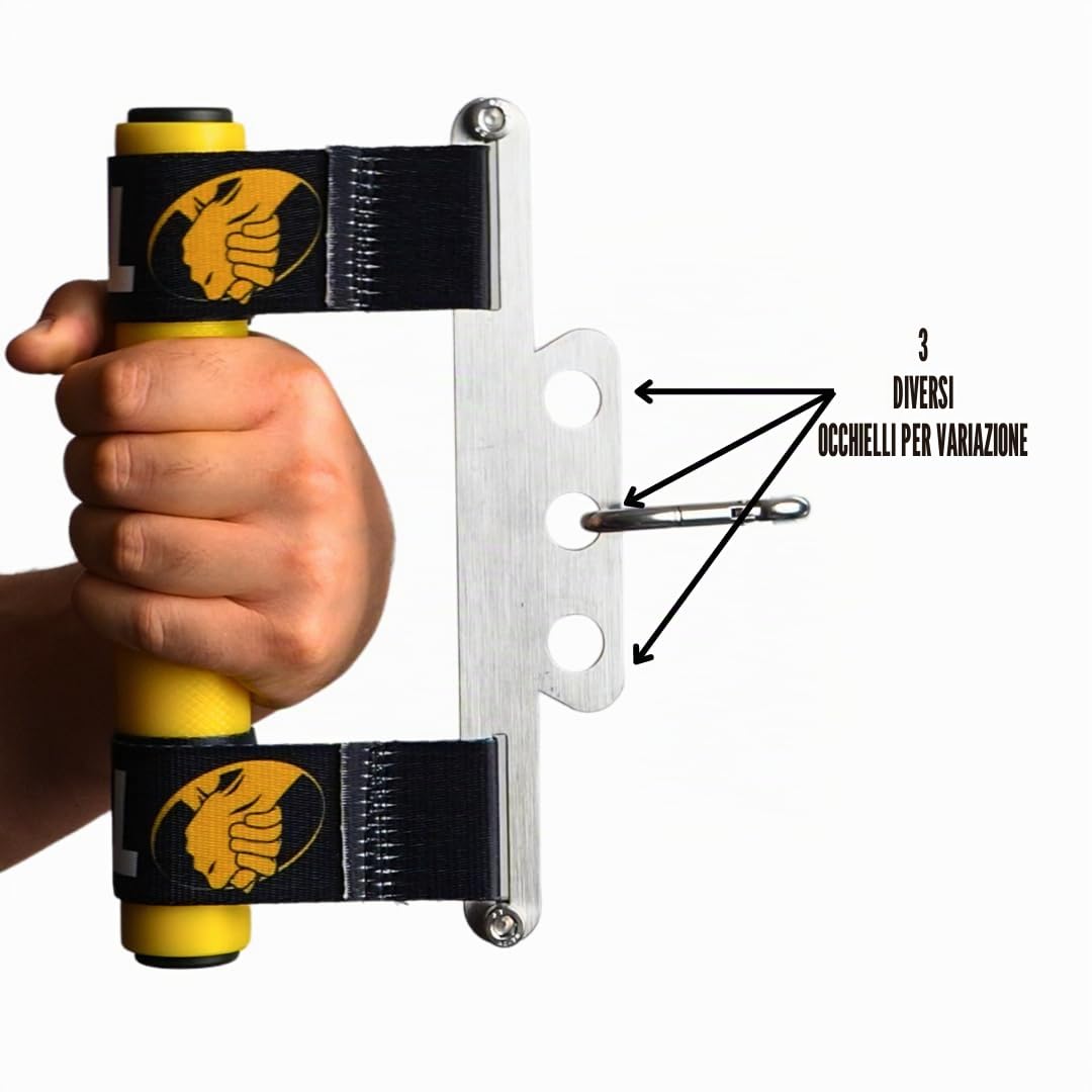 Wrestling Wrist Wrench - Allenatore per mani, dita e avambracci, per allenamento della forza della presa per cavi, pin di carico e banda di resistenza, fitness, bodybuilding
