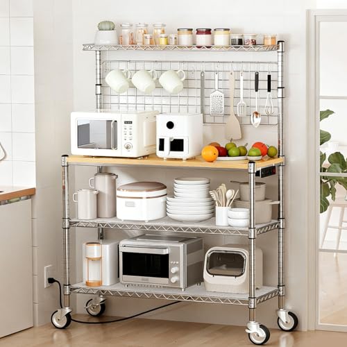Leteuke 4-Tier Mobile Rack
