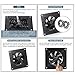 Xiaoqijia 120mm Temperature-Controlled USB/DC Silent Cooling Fan - 5V/12V Dual Voltage,6-Inch, 10-Speed Adjustable - for AV Cabinets, Server Racks, Greenhouses & RVs