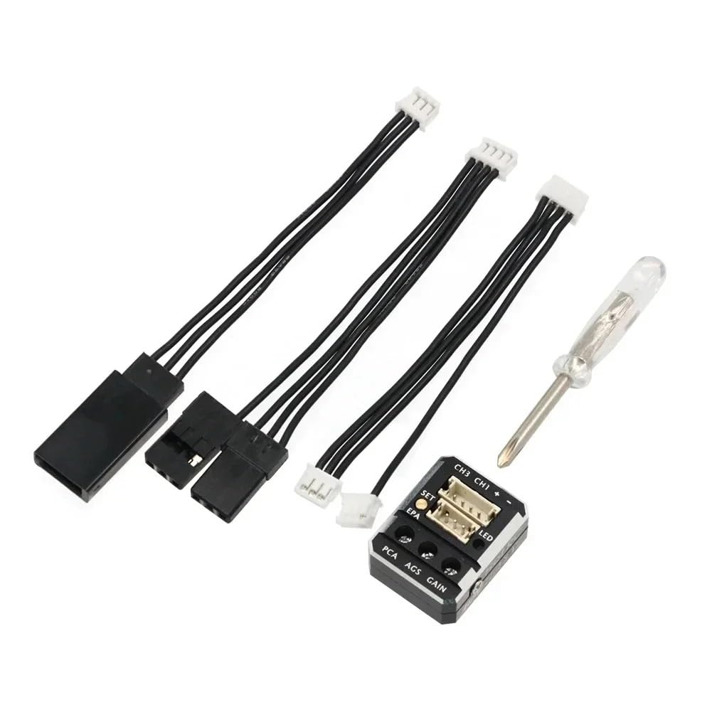 Do HotRC F11 Pro Mini metalowy żyroskop do PWM 3,5-9 V JST1.5 wyścigów RC Drift, łodzi wyścigowych Rally Crawler Speed ​​Boats i pojazdów FPV