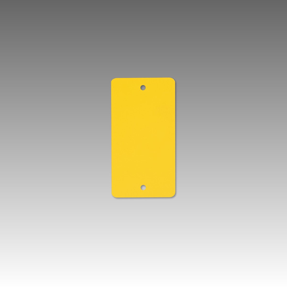 1000 Gelbe Warenanhänger aus Kunststoff PVC - 65x120 mm Hängeetiketten