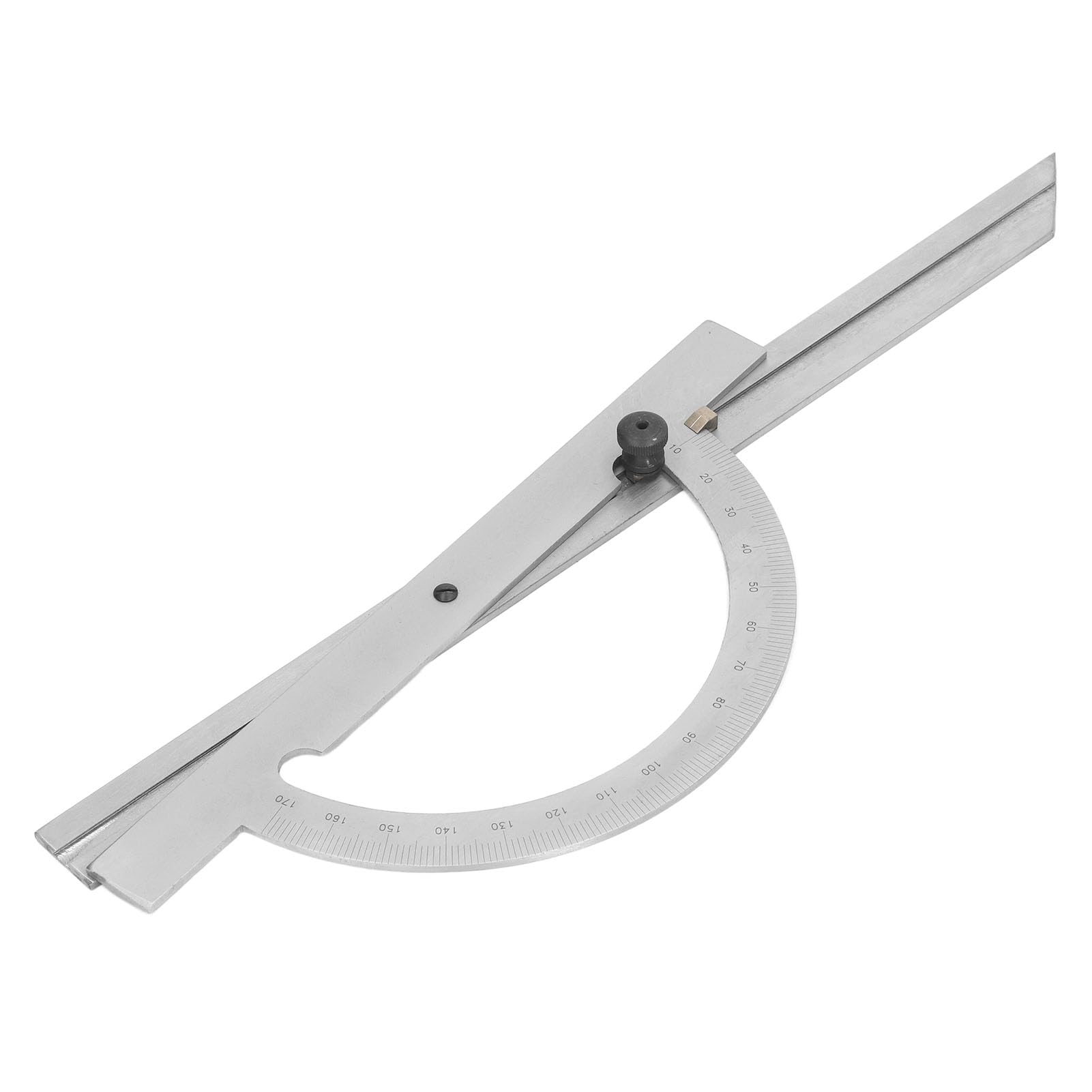 Yosoo Health Gear Goniometro per la Lavorazione del Legno Righello Angolare Regolabile in Acciaio Al Carbonio 200 X 400 Mm Strumento di Misurazione Portatile Ad Alta Precisione Inciso Al per