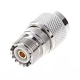 Color: plateado SODIAL(R) Conector Adaptador Coaxial Recto N Macho a UHF SO-239 Hembra