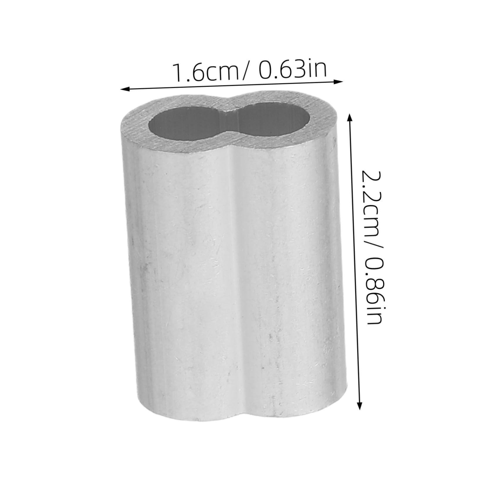 ABOOFAN 600 Pezzi Manicotti in Alluminio per con Doppia Manicotti Crimpare per Fune per Resistenti e Sicure in Cablaggi Recinzioni e Pesca