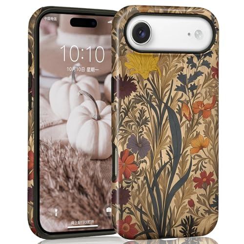 Coque antichoc iPhone 17 Air avec design floral esthétique et durable