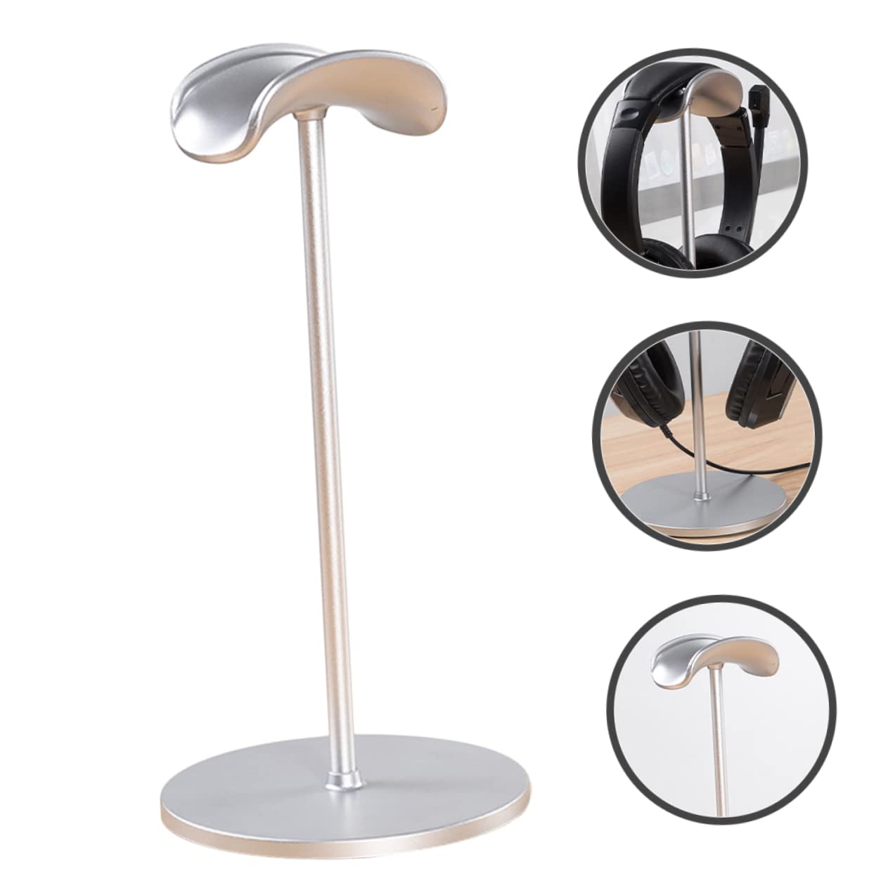 MAGICLULU 2 Pz supporto per cuffie supporto per computer gancio per cuffie da gioco porta da scrivania stand scrivania Organizzatore di da tavolo staffa della cuffia AbS