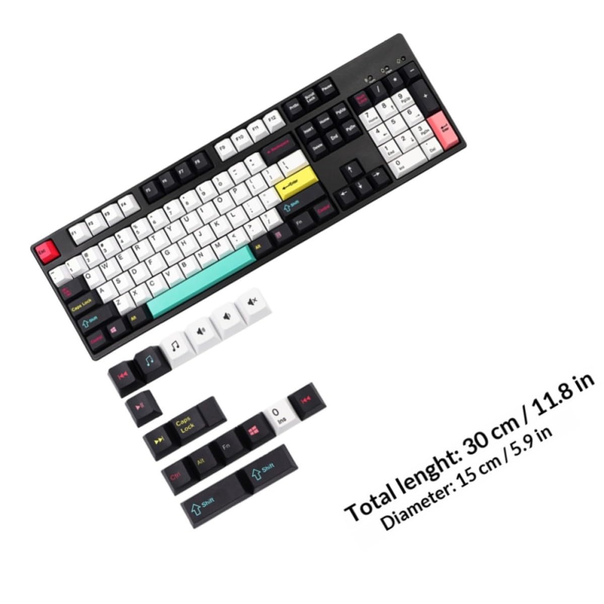 Pbt Keycaps per Tastiera Meccanica Profilo Originale
