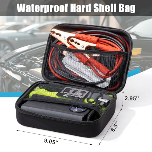 Kit de emergencia vial portátil para auto negro miniatura 4