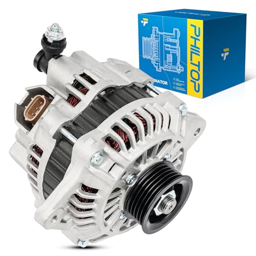Image of PHILTOP Alternator Compatible with 2002-2003 Impreza 2004-2005 Impreza 2.0TL, 2004 Impreza 2.5L 2005 9-2X 2.0TL, 75 Amp Alternator Replace 13890N 13890 19200PY3A00 23700AA430 32006063 90273309