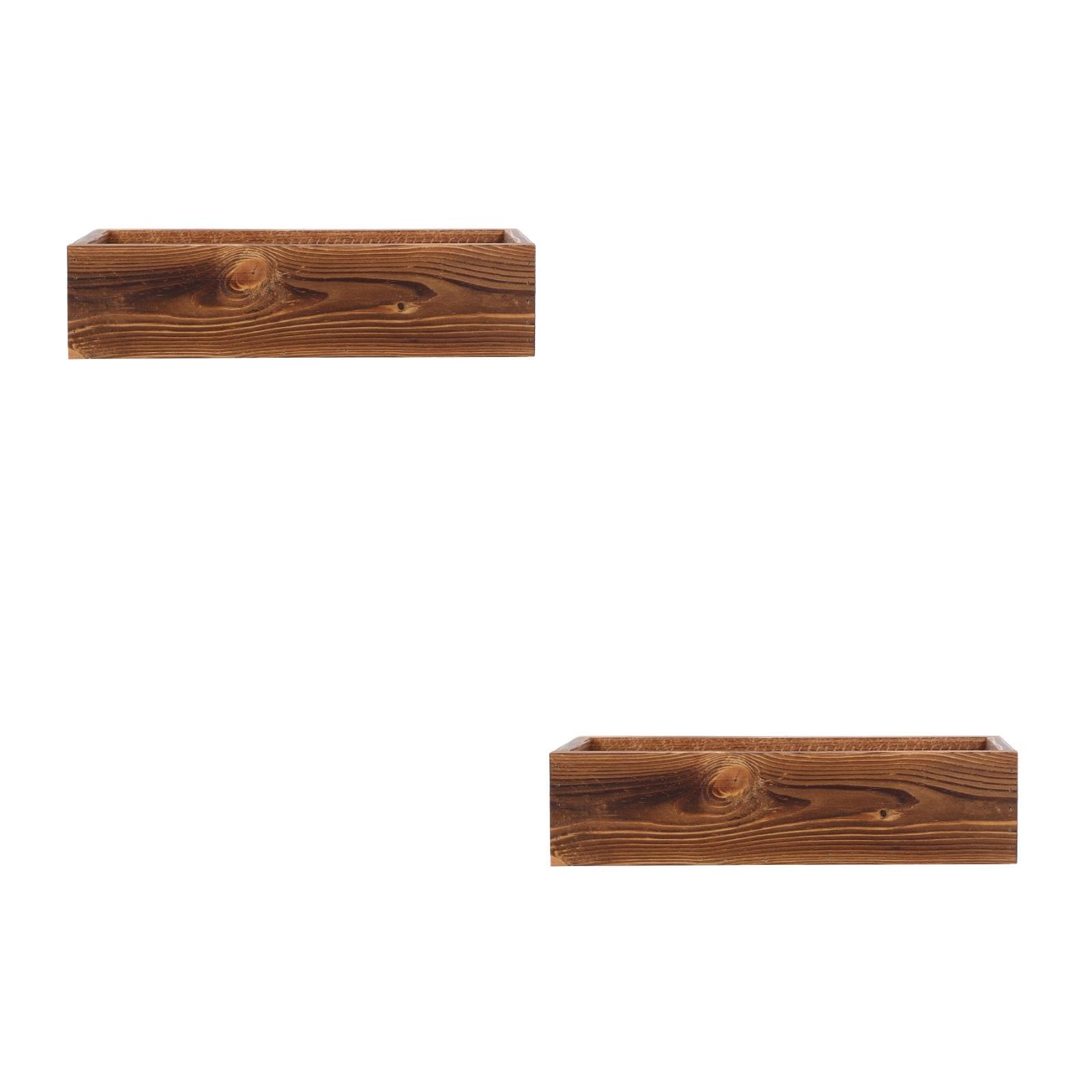 Jardinière rectangulaire traitée VICASKY pour plantes intérieures