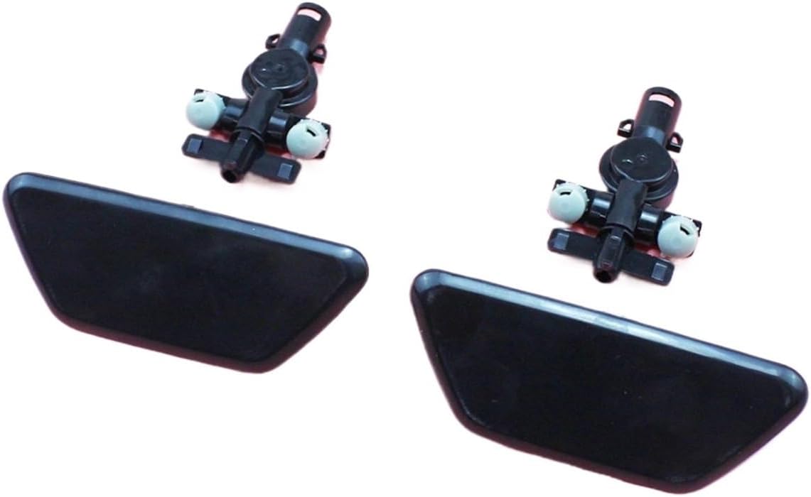 Car Headlight Cleaning Spray Cover Headlight Washer Spray Nozzle Cover Cap with Connector Holder for Subaru for Legacy GT 2010-2014 Outback 2013 2014