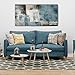SDYA Blue Abstract Wall Art Decor Hand Painted Oil Painting on Canvas Framed 48 inches x 24 inches Large Colorful Modern Artwork Wall Art for Living Room Bedroom Office Hotel and Dining Room