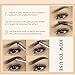 Waterproof Eyebrow Gel for Long Lasting, Highly Tinted Liquid Eye Brow Makeup, Sweatproof, Natural (Brunette)
